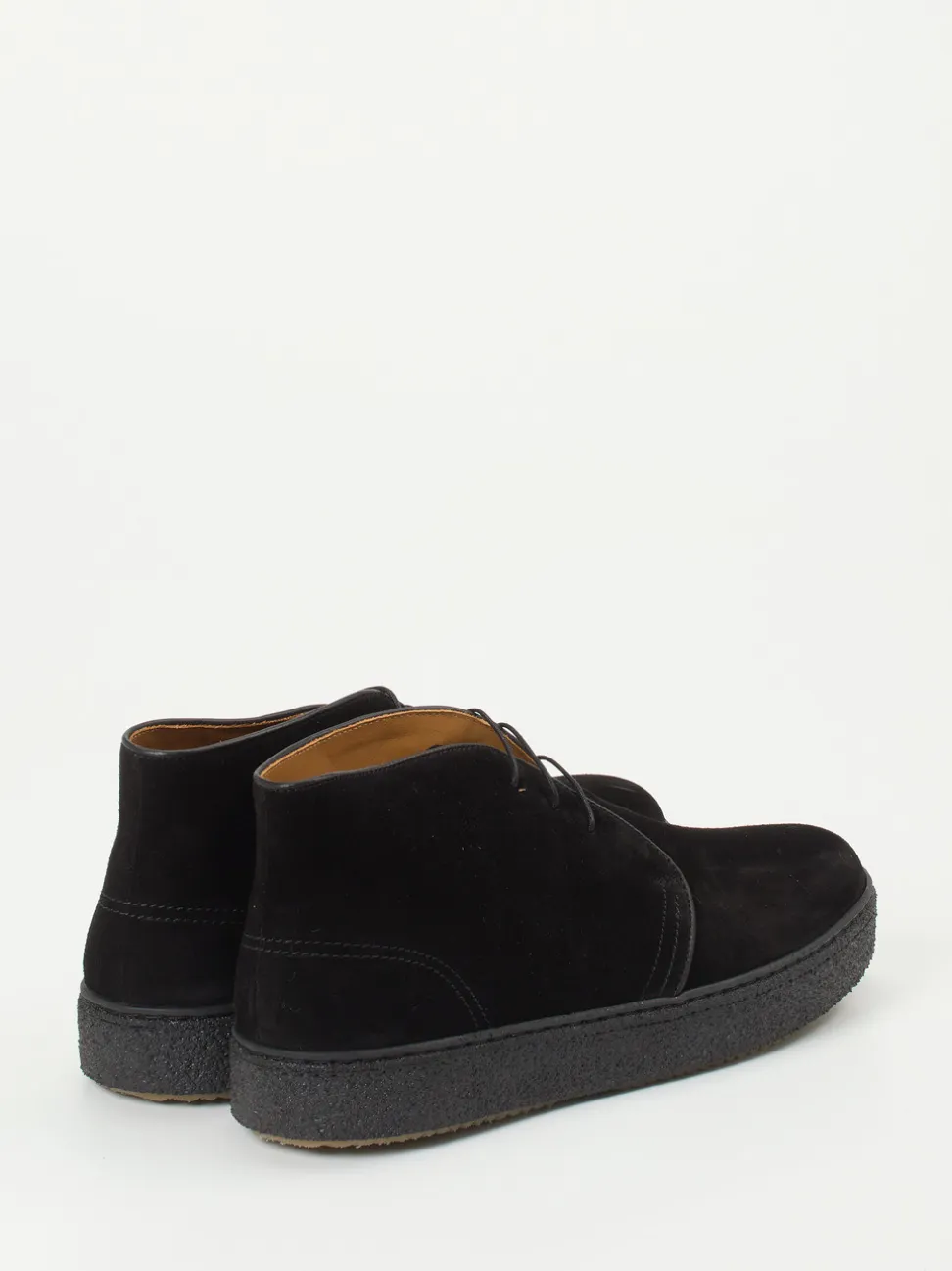 Quarvif – Desert Boots aus Veloursleder schwarz