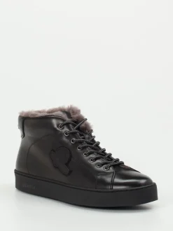Quarvif – High-Top-Sneaker aus Kalbleder schwarz