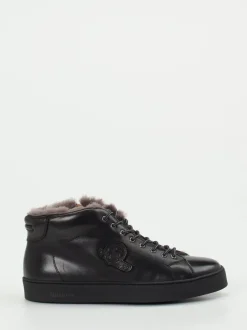 Quarvif – High-Top-Sneaker aus Kalbleder schwarz