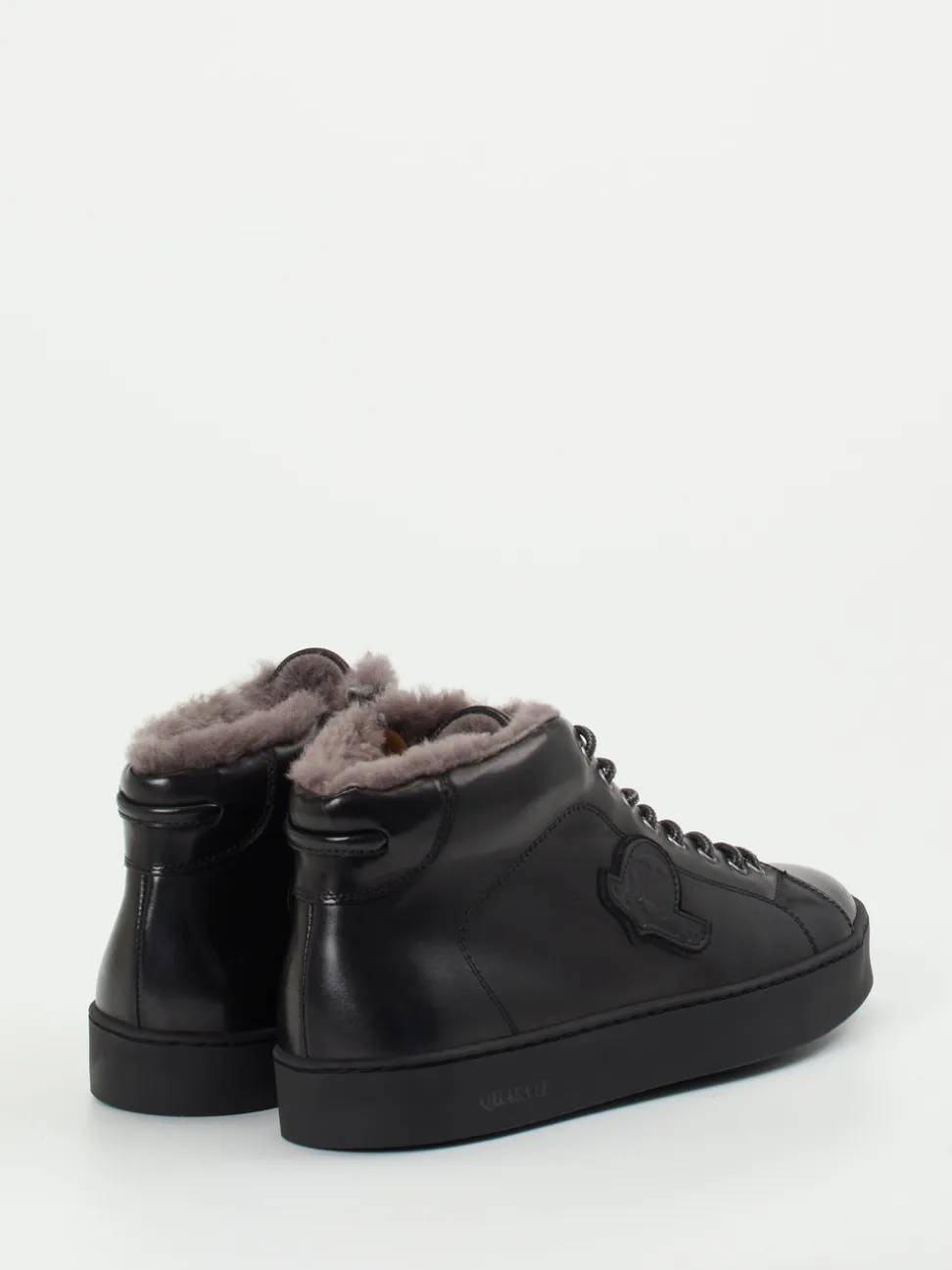 Quarvif – High-Top-Sneaker aus Kalbleder schwarz