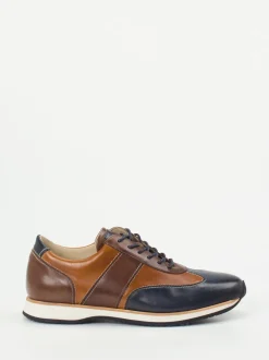 Quarvif – Leder-Sneaker aus Kalbleder in Braun
