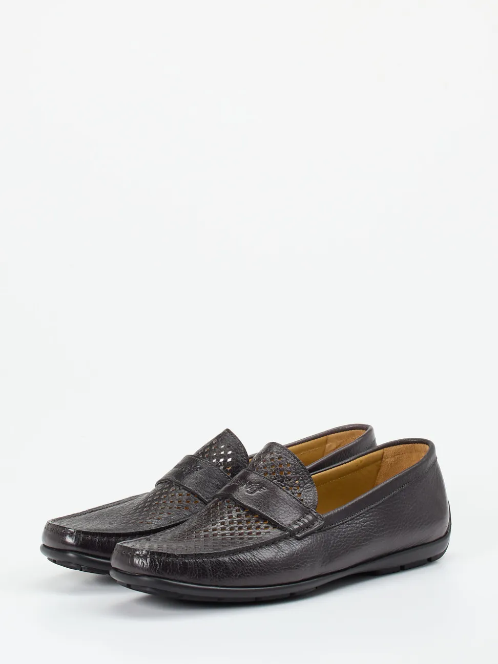Quarvif – Loafer aus Elchleder mit Perforation