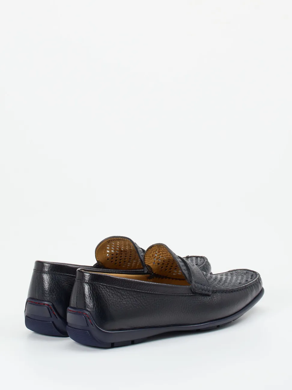 Quarvif – Loafer aus geprägtem Leder in Blau