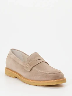 Quarvif – Loafer aus Ziegenleder in Taupe