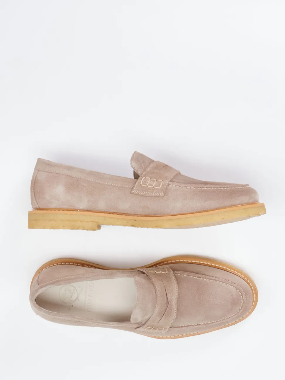Quarvif – Loafer aus Ziegenleder in Taupe
