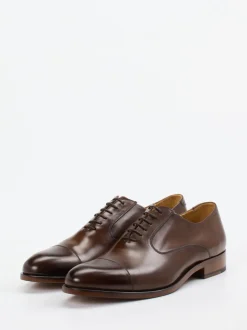 Quarvif – Oxford-Schnürschuh aus Glattleder Dunkelbraun