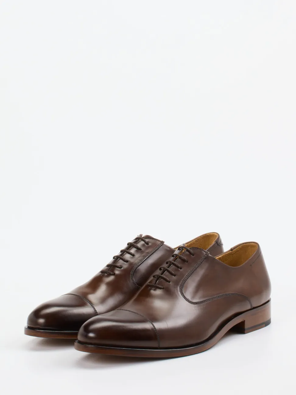 Quarvif – Oxford-Schnürschuh aus Glattleder Dunkelbraun