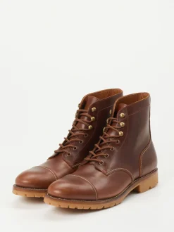 Quarvif – Schnürboots aus Kalbleder in Braun