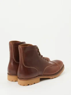 Quarvif – Schnürboots aus Kalbleder in Braun