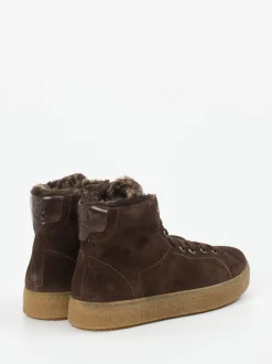 Quarvif – Schnürboots aus Veloursleder dunkelbraun