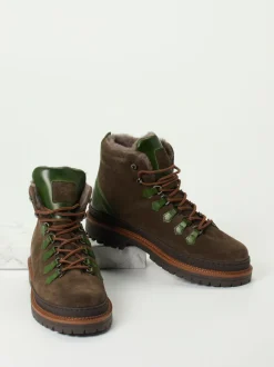 Quarvif – Schnürboots aus Veloursleder schokobraun