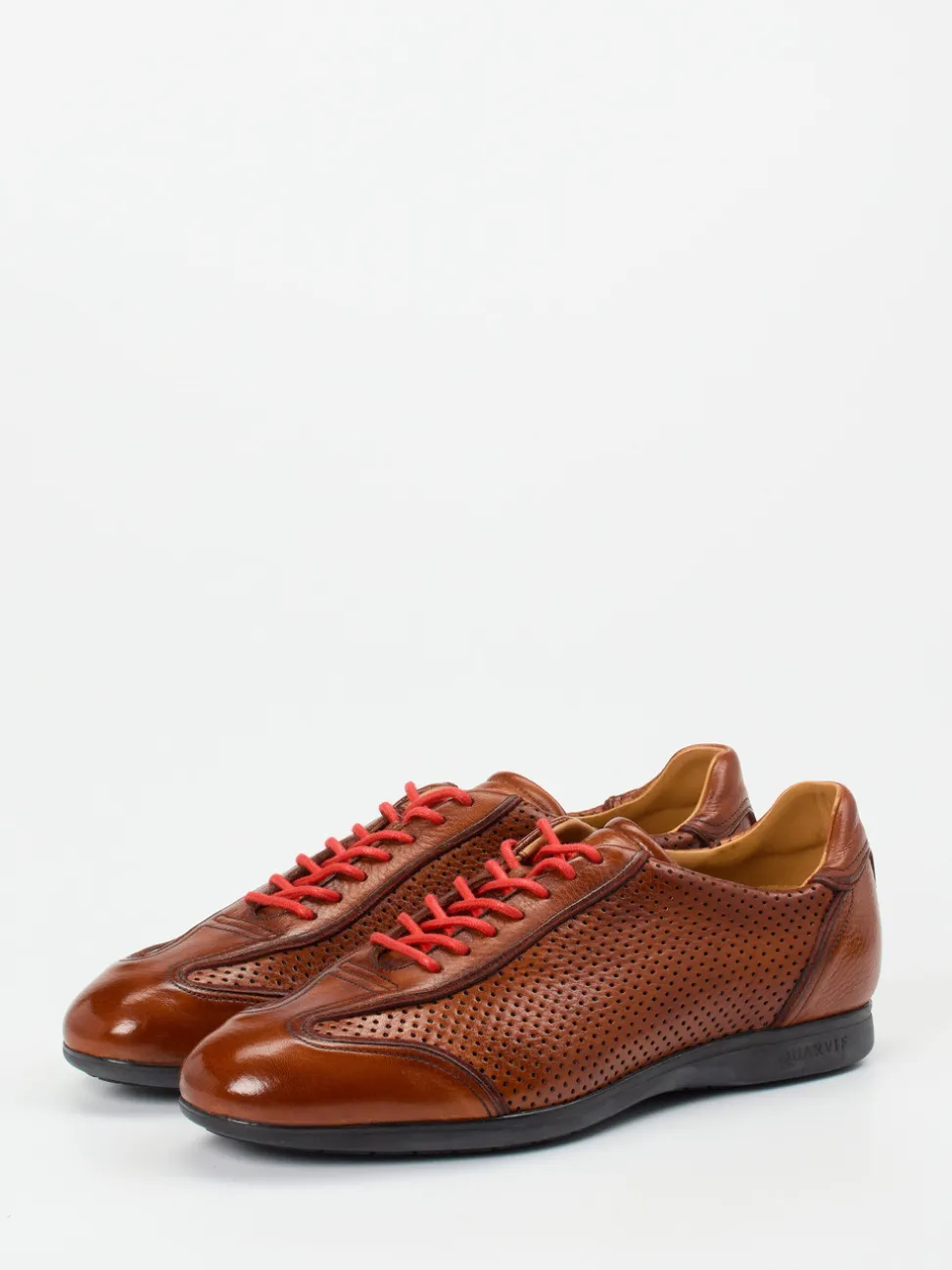 Quarvif – Schnürschuh aus Hirschleder cognacbraun