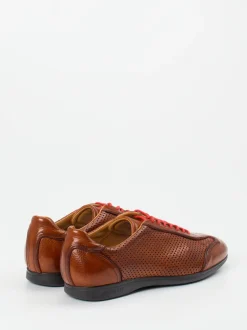 Quarvif – Schnürschuh aus Hirschleder cognacbraun