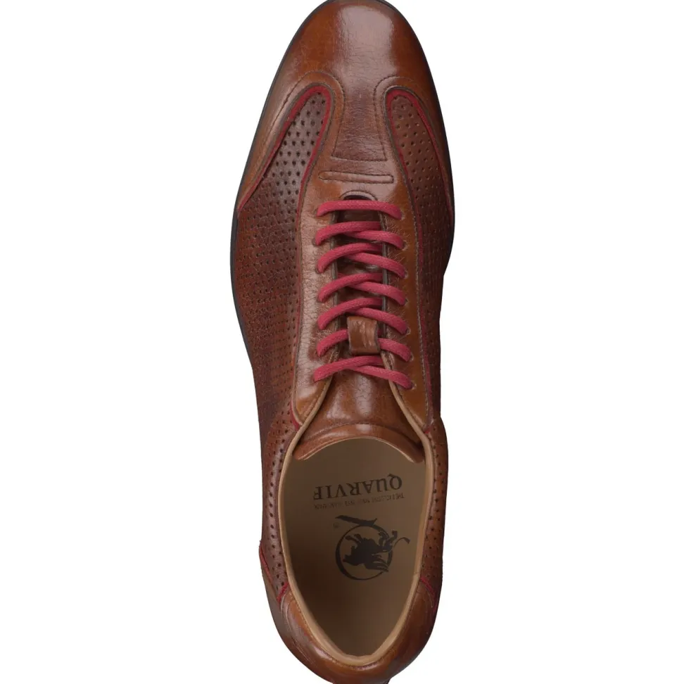Quarvif – Schnürschuh aus Hirschleder cognacbraun