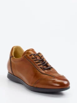 Quarvif – Schnürschuh aus Hirschleder cognacbraun