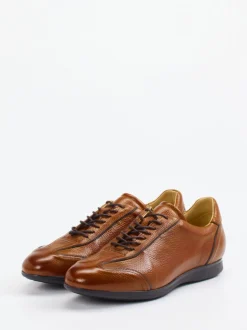 Quarvif – Schnürschuh aus Hirschleder cognacbraun
