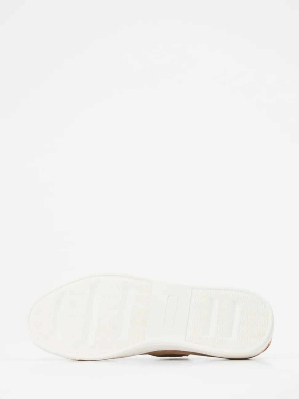 Quarvif – Sneaker aus Ziegenleder in Taupe-Orange