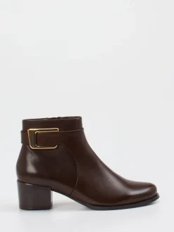 Ralph Harrison – Ankle Boots aus Lammleder Dunkelbraun