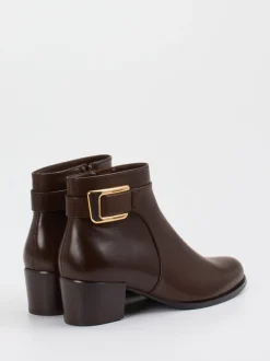 Ralph Harrison – Ankle Boots aus Lammleder Dunkelbraun