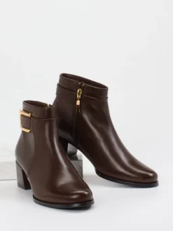 Ralph Harrison – Ankle Boots aus Lammleder Dunkelbraun