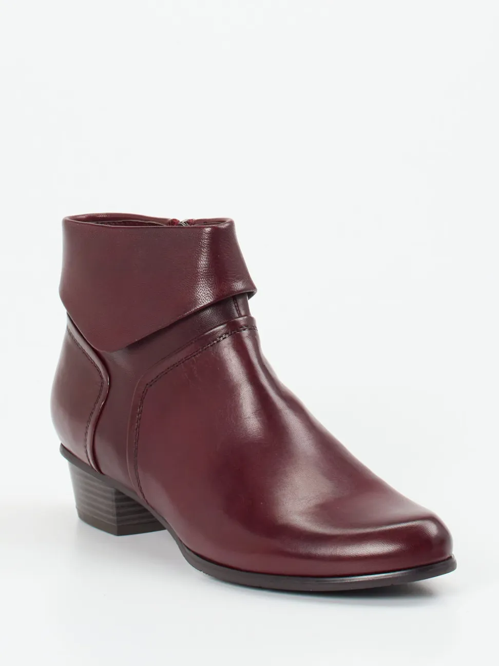 Ralph Harrison – Ankle Boots aus Lammleder bordeauxrot