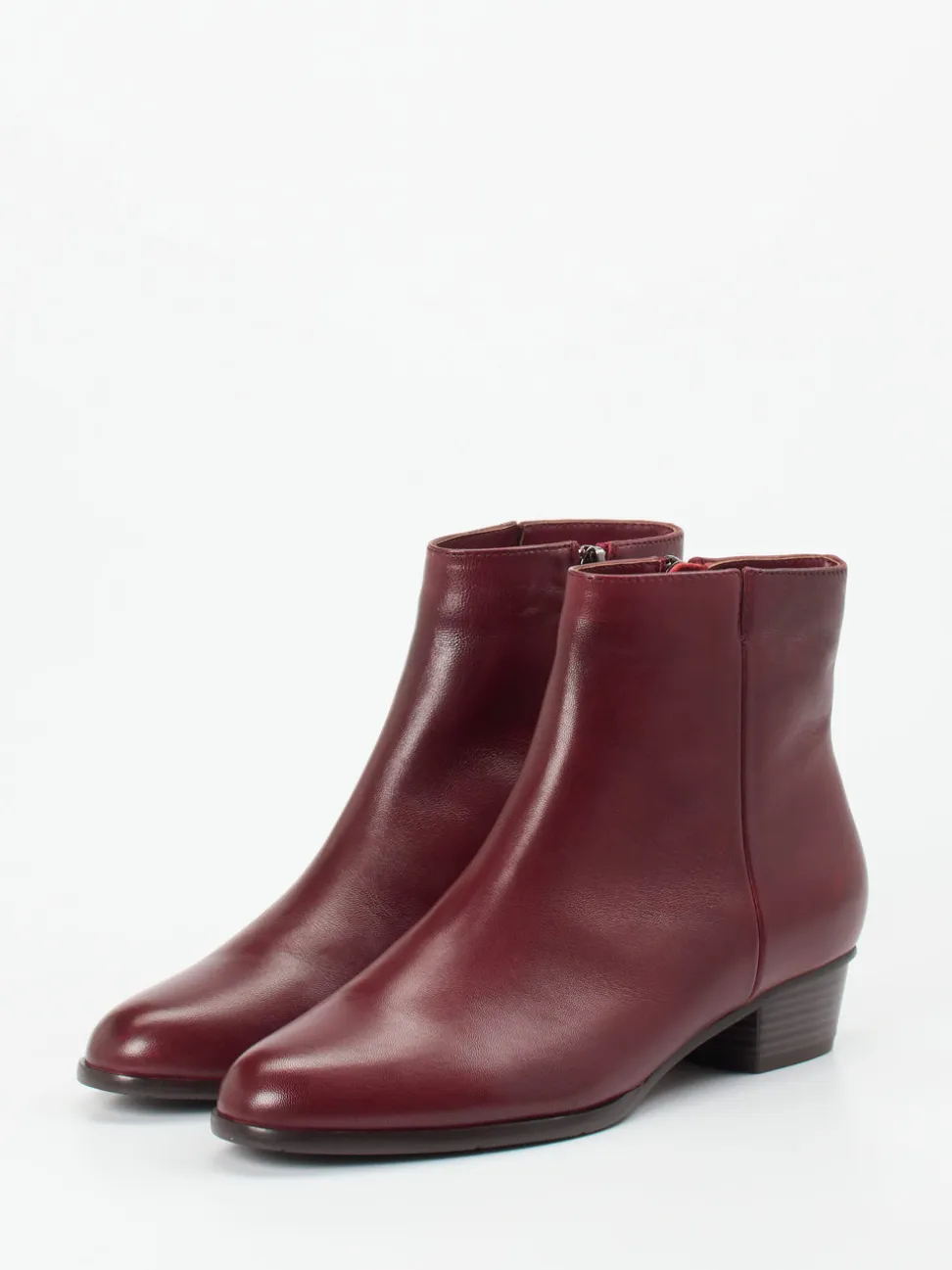 Ralph Harrison – Ankle Boots aus Lammleder Bordeaux