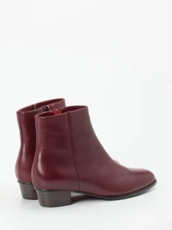 Ralph Harrison – Ankle Boots aus Lammleder Bordeaux