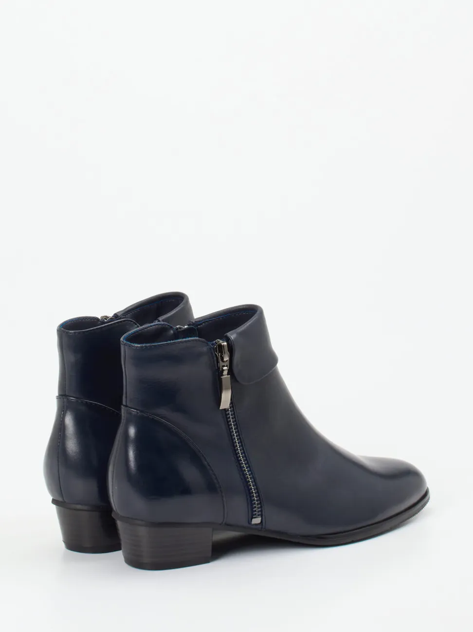 Ralph Harrison – Ankle Boots aus Lammleder Dunkelblau