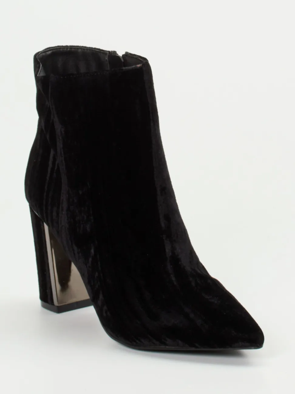 Ralph Harrison – Ankle Boots aus Samt-Textil Schwarz