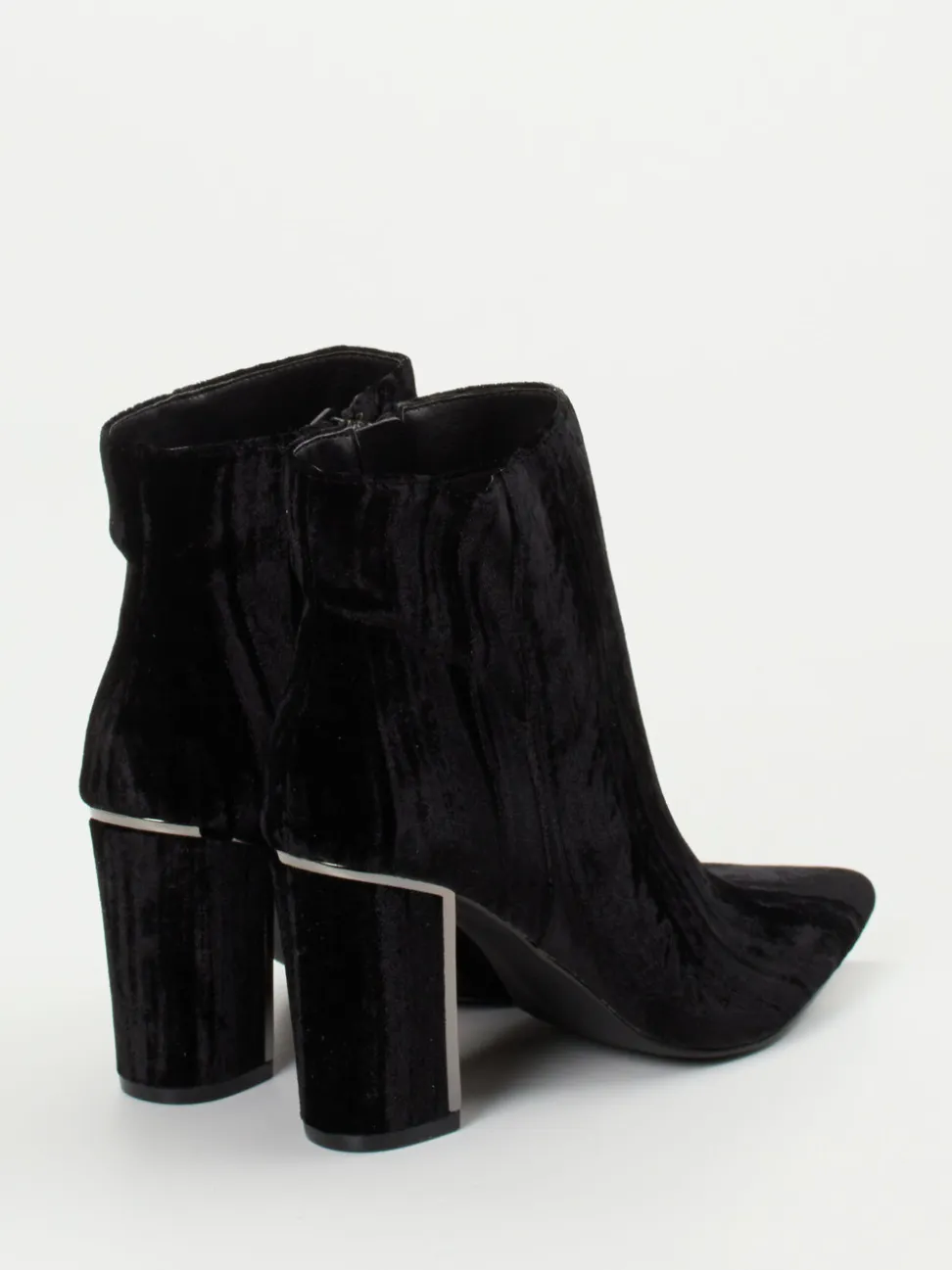 Ralph Harrison – Ankle Boots aus Samt-Textil Schwarz