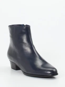 Ralph Harrison – Ankle Boots aus Lammleder Dunkelblau