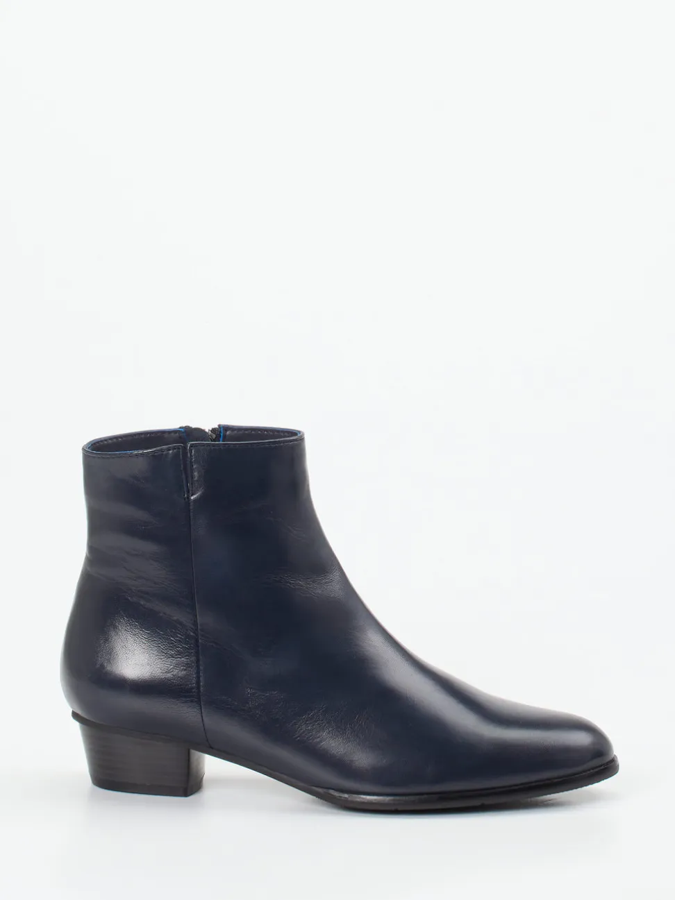 Ralph Harrison – Ankle Boots aus Lammleder Dunkelblau