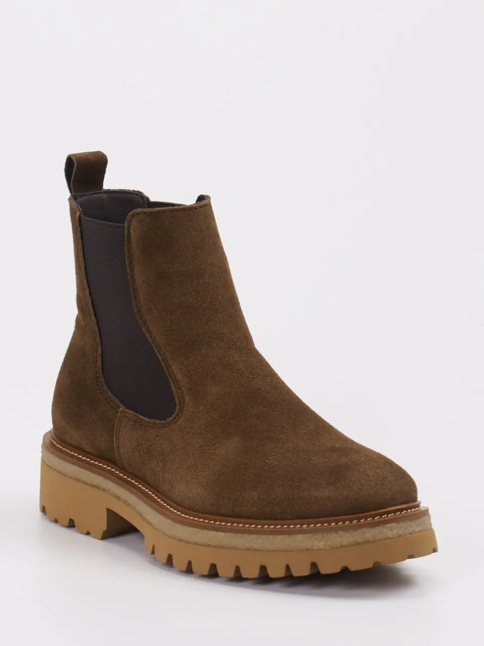 Ralph Harrison – Chelsea Boots aus Veloursleder braun