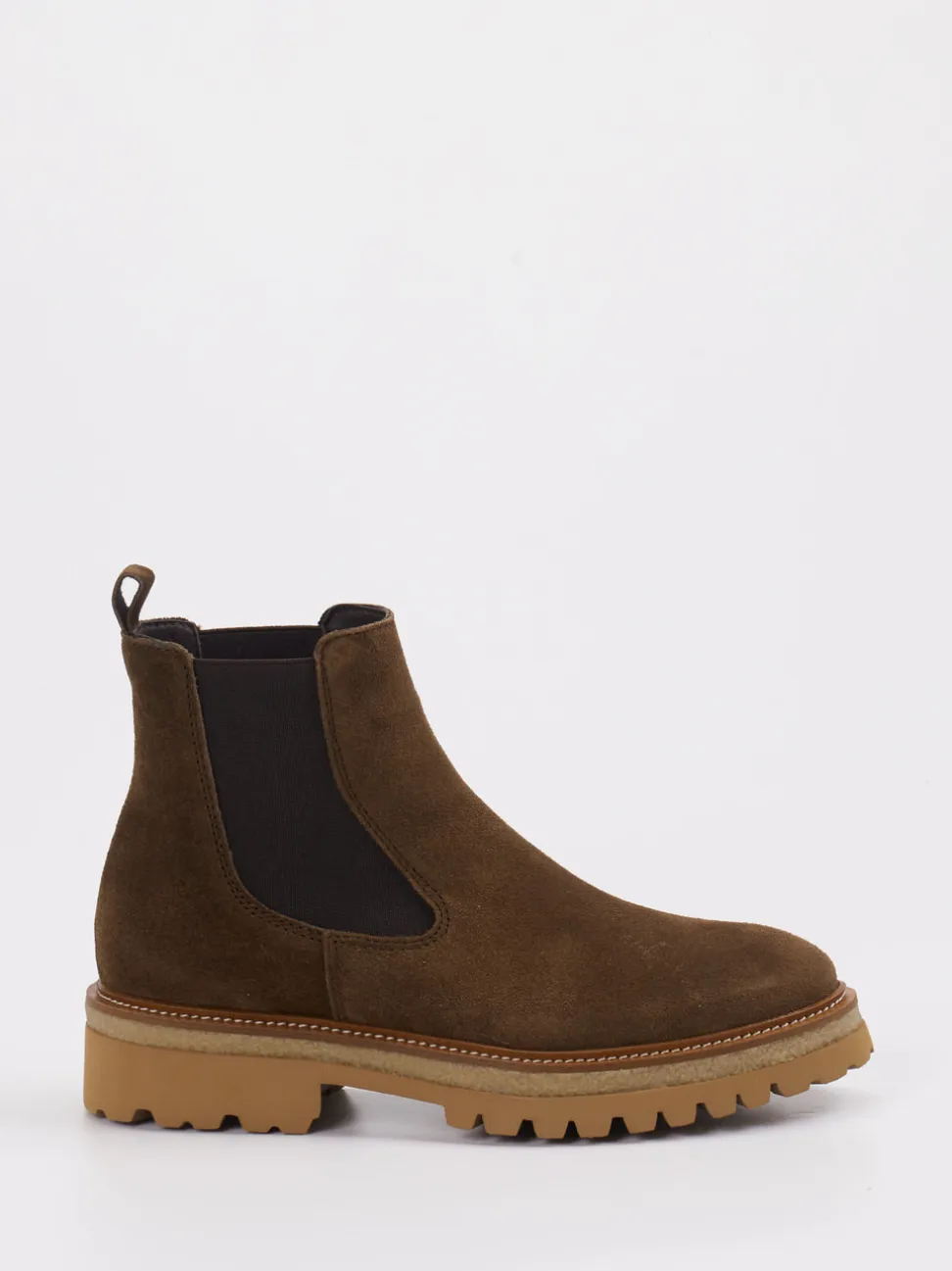 Ralph Harrison – Chelsea Boots aus Veloursleder braun