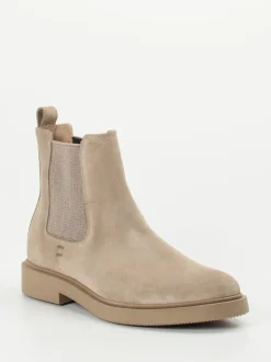 Ralph Harrison – Chelsea Boots aus Veloursleder sandbeige