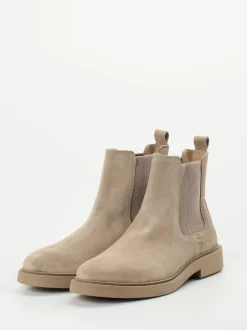 Ralph Harrison – Chelsea Boots aus Veloursleder sandbeige