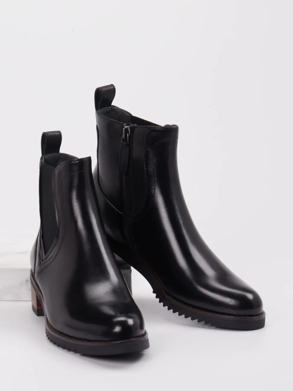 Ralph Harrison – Chelsea Boots aus Lammleder schwarz