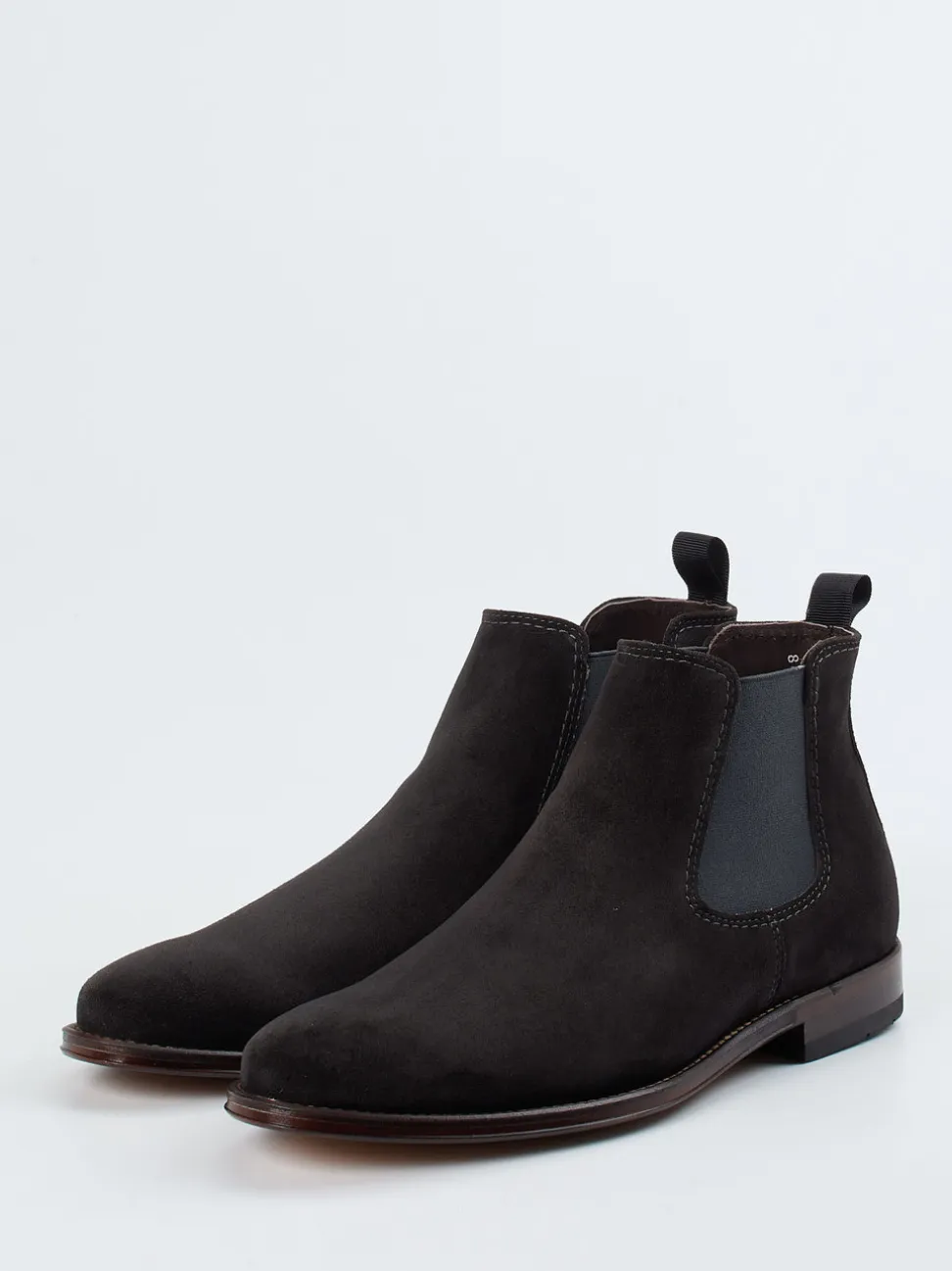 Ralph Harrison – Chelsea Boots aus Veloursleder anthrazit