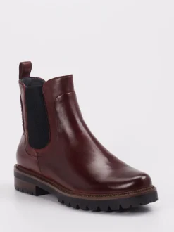 Ralph Harrison – Chelsea Boots aus Lammleder Bordeaux