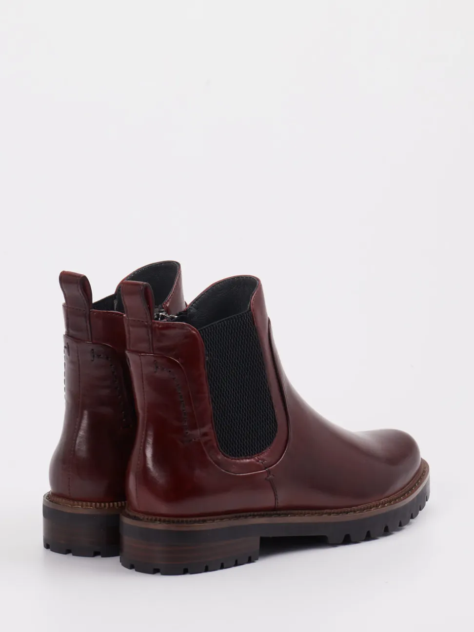 Ralph Harrison – Chelsea Boots aus Lammleder Bordeaux
