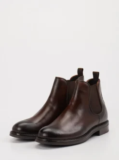 Ralph Harrison – Chelsea Boots aus Leder Dunkelbraun