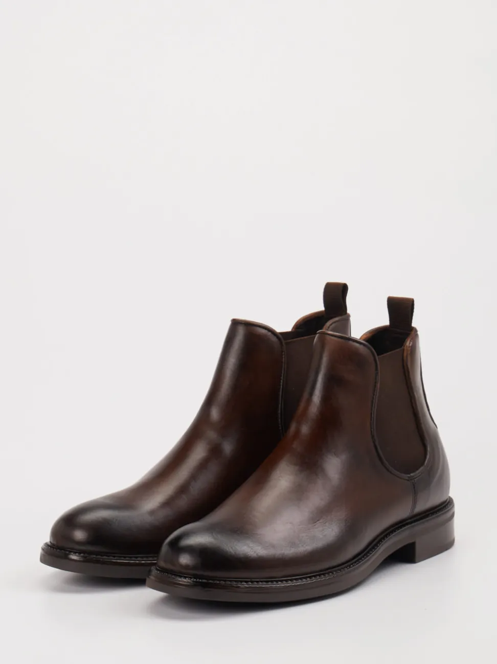 Ralph Harrison – Chelsea Boots aus Leder Dunkelbraun