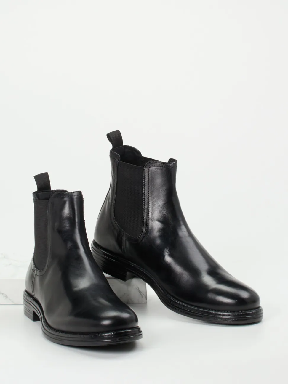 Ralph Harrison – Chelsea Boots aus Kalbleder schwarz
