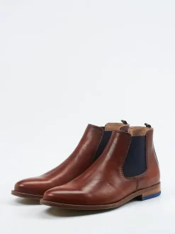 Ralph Harrison – Chelsea Boots aus Fettleder Cognac