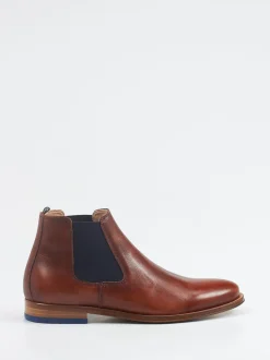 Ralph Harrison – Chelsea Boots aus Fettleder Cognac