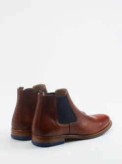 Ralph Harrison – Chelsea Boots aus Fettleder Cognac