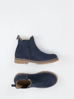 Ralph Harrison – Chelsea Boots aus Nubukleder blau