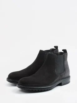 Ralph Harrison – Chelsea Boots aus Veloursleder anthrazit