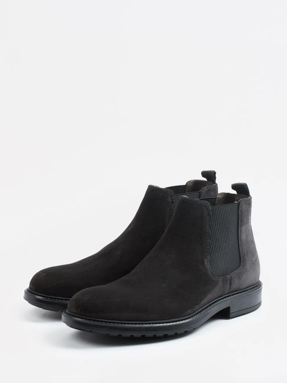 Ralph Harrison – Chelsea Boots aus Veloursleder anthrazit