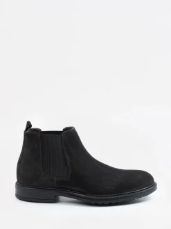 Ralph Harrison – Chelsea Boots aus Veloursleder anthrazit